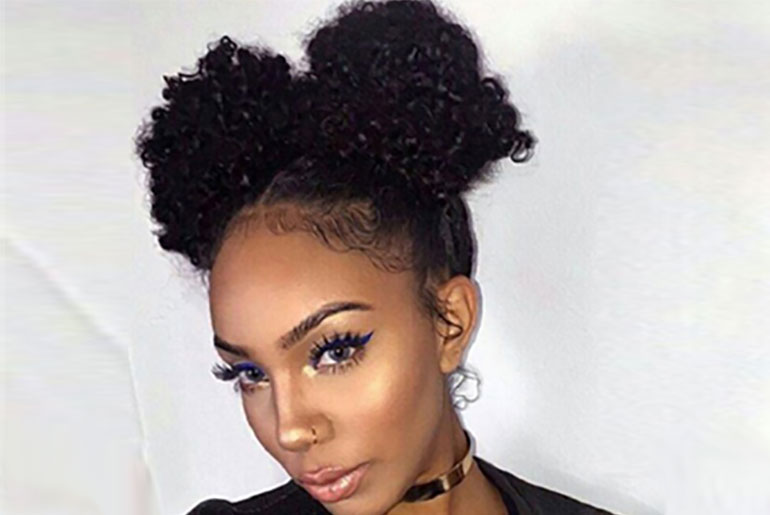 2 in 1 Afro Puff Hairstyle - Two In One Afro Puff Hairstyle - Beauty  Bulletin